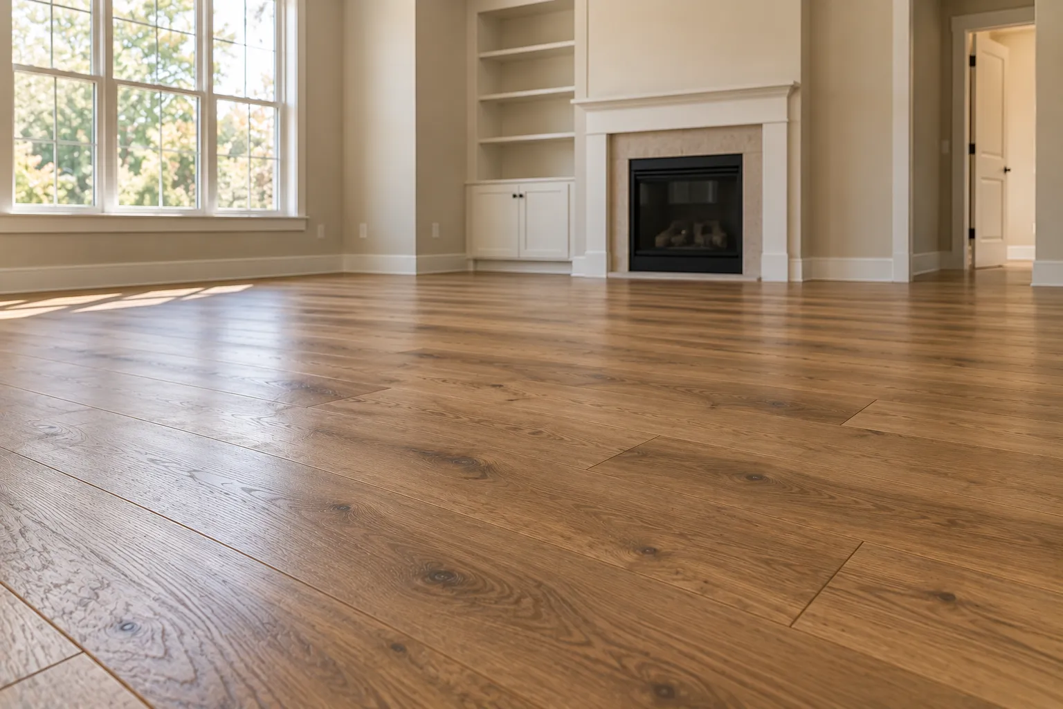 Hardwood flooring installation image