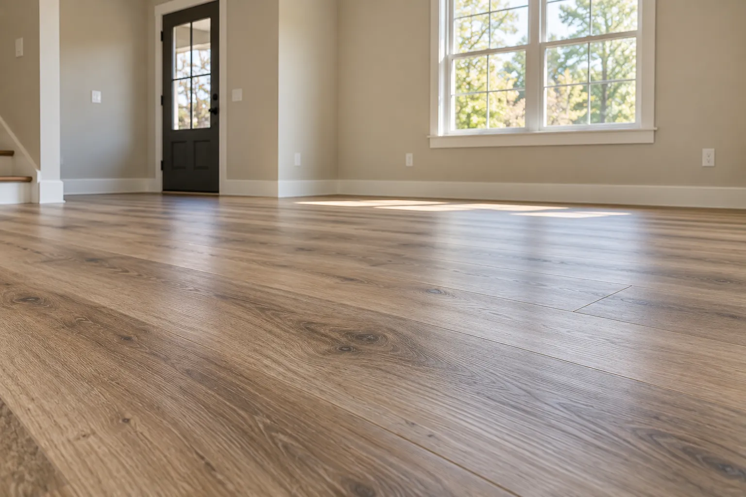 Luxury vinyl plank installation image