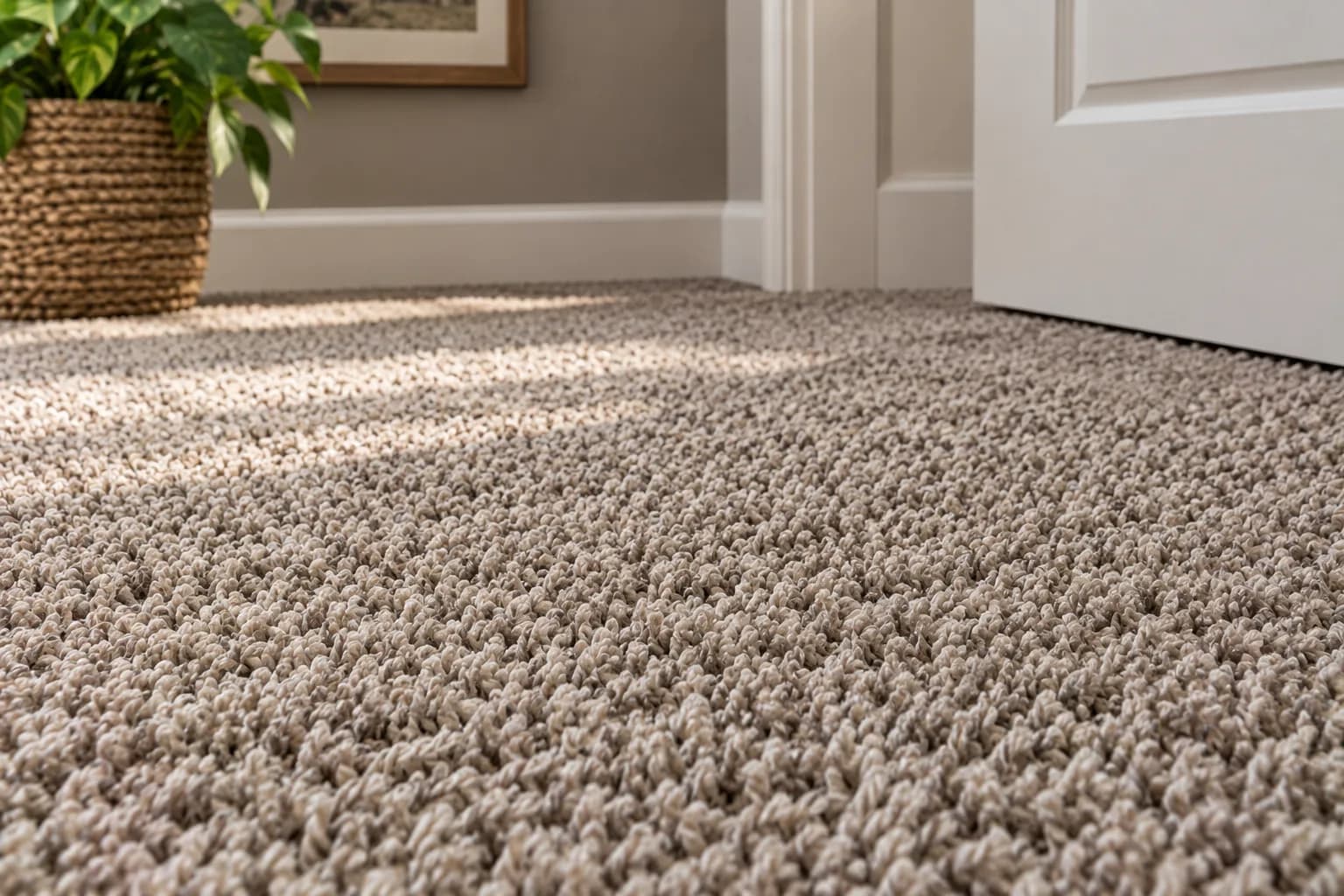 Frieze carpet detail