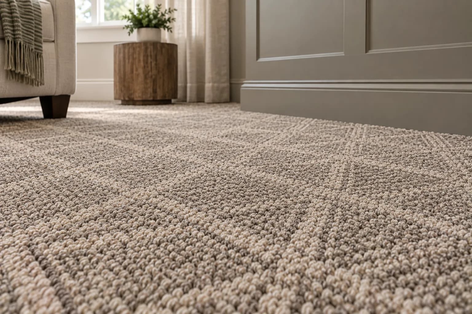 Patterned carpet detail
