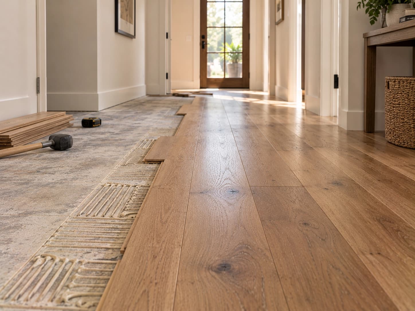 Hardwood flooring installation